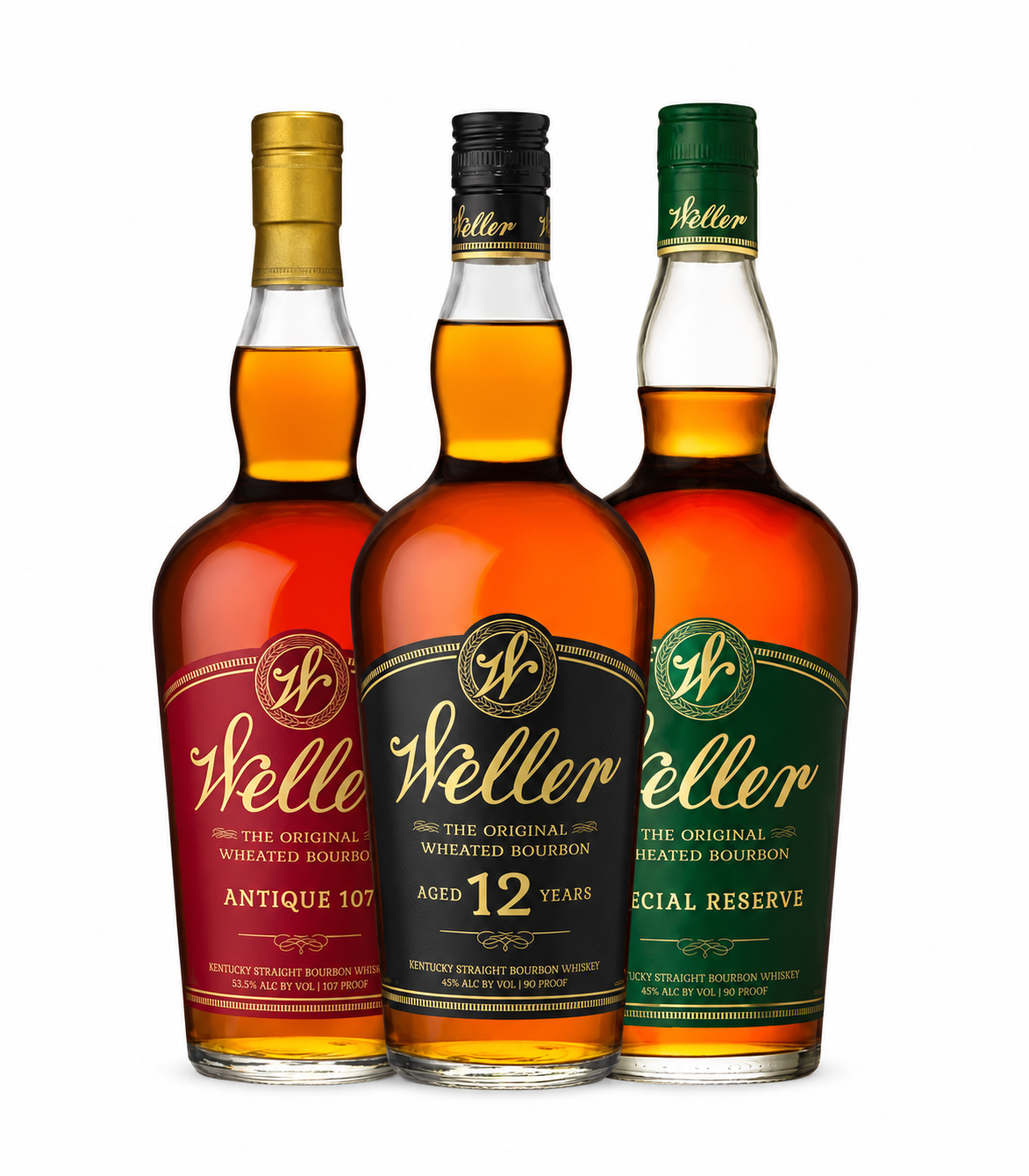 W.L. Weller 12 Year, Antique 107 & Special Reserve 3PK Bundle