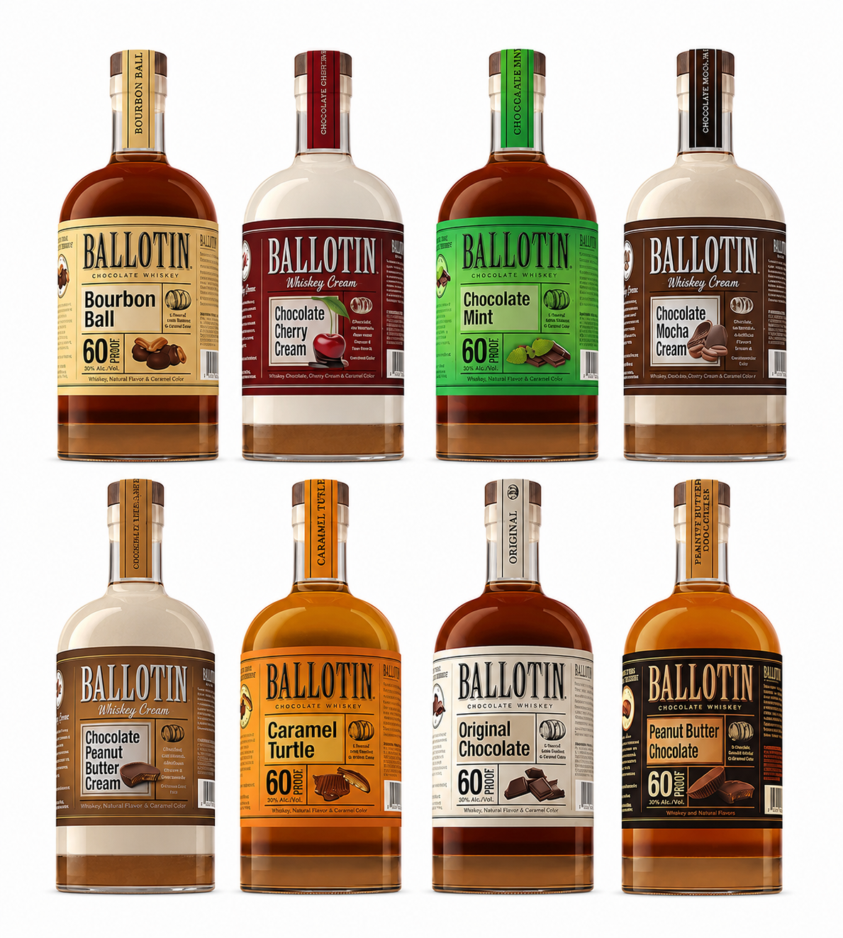 Ballotin Flavored Whiskey 8pk Bundle