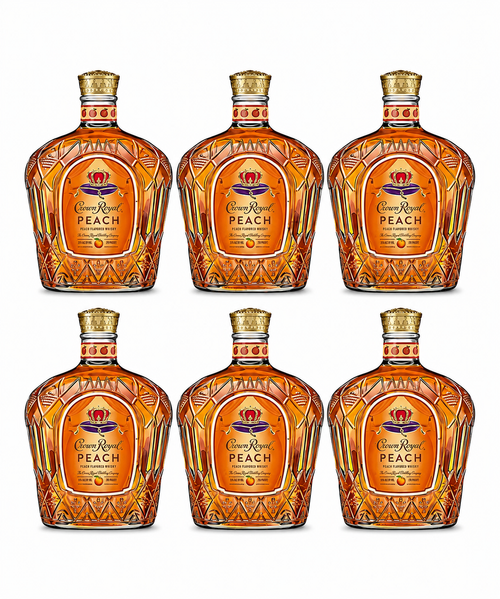 Crown Royal Peach Whiskey 6pk Bundle