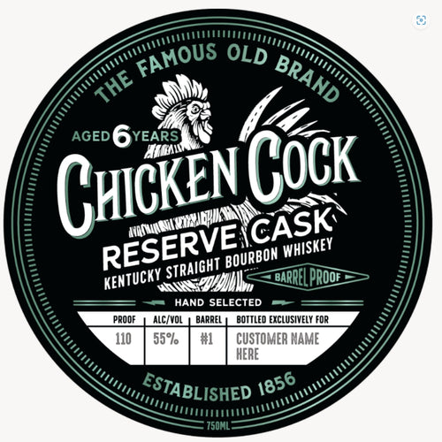 Buy Chicken Cock 6 Year Reserve Cask Single Barrel Select Online -Craft City
