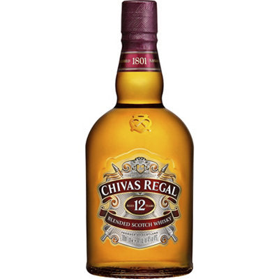 Buy Chivas Regal Blended Scotch 12 Yr 80 No Carton 1L Online -Craft City