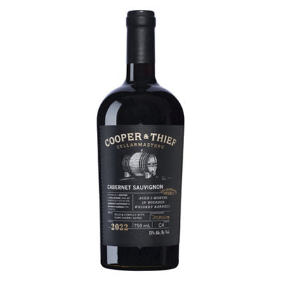 Buy Cooper & Thief Cabernet Sauvignon Cellarmasters Select Aged In Bourbon Whiskey Barrels California 750ML Online -Craft City
