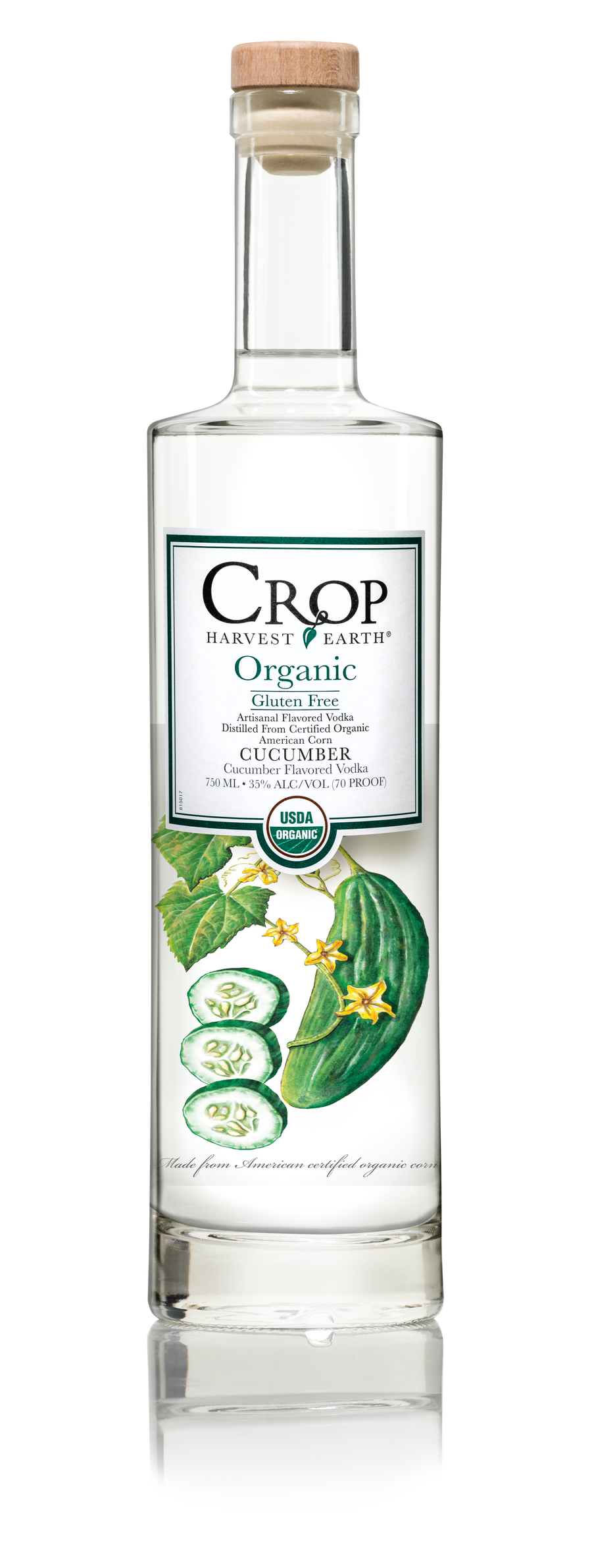 Buy Crop Organic Vodka Cucumber 750ML Online -Craft City