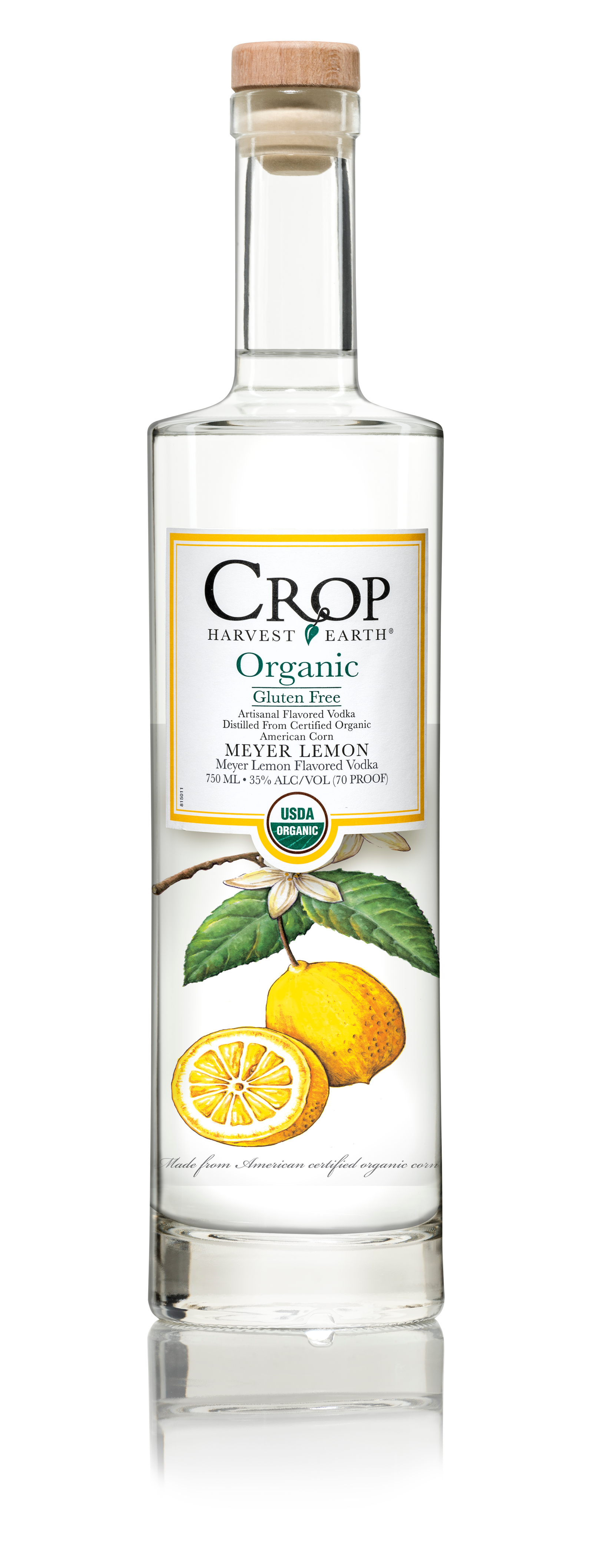 Buy Crop Organic Vodka Meyer Lemon 750ML Online -Craft City