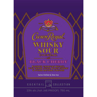 Buy Crown Royal Black Cherry Whisky Sour Bottled Cocktail Online -Craft City
