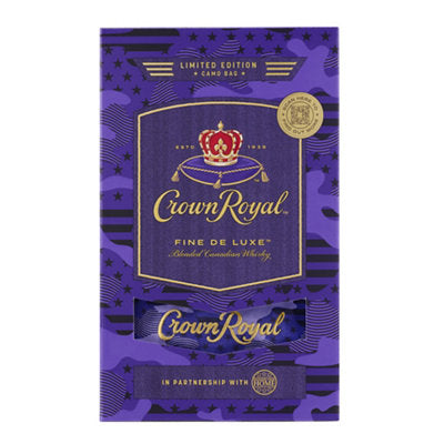Buy Crown Royal Canadian Whisky Fine Deluxe 80 W/ Camo Bag 750ML Online -Craft City