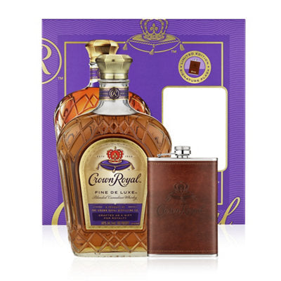 Buy Crown Royal Canadian Whisky Fine Deluxe 80 W/ Flask 750ML Online -Craft City
