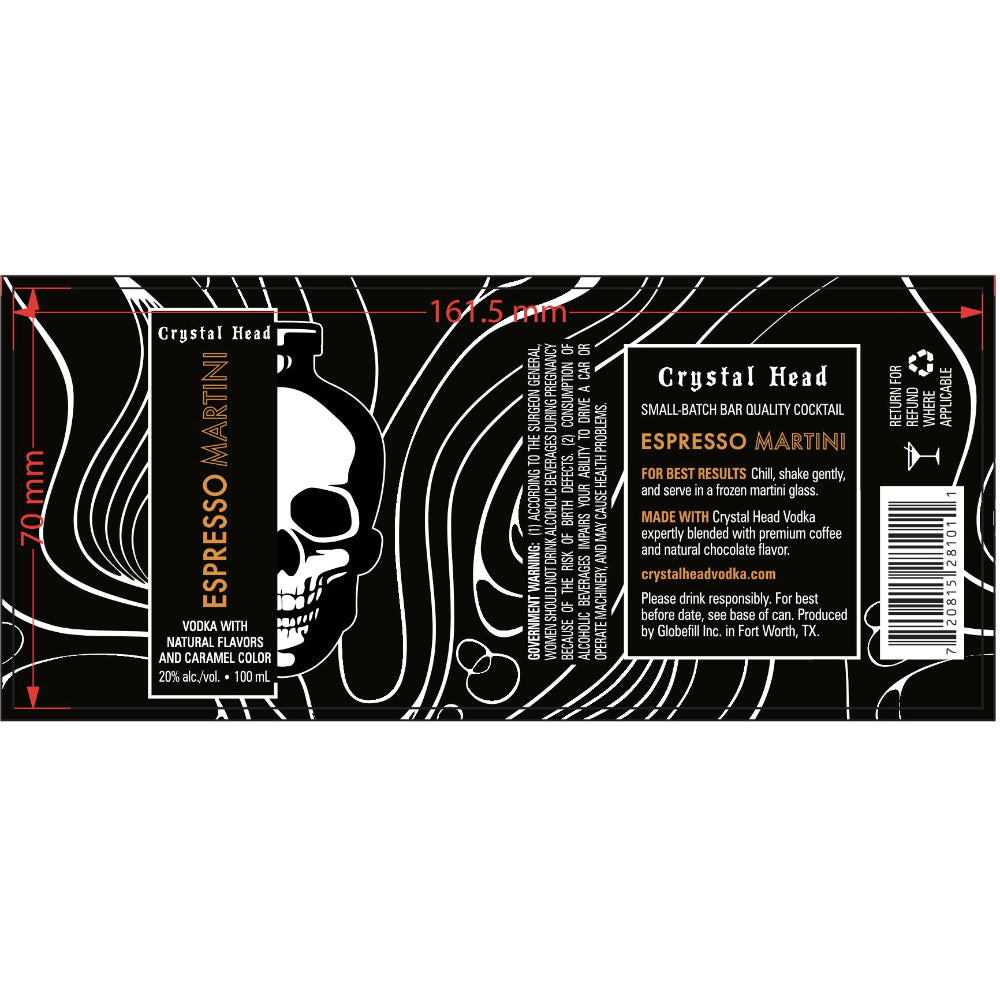 Buy Crystal Head Espresso Martini Canned Cocktail Online -Craft City