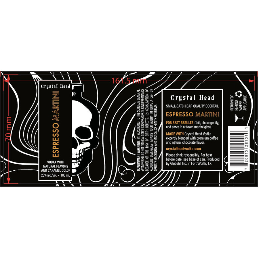 Buy Crystal Head Espresso Martini Canned Cocktail Online -Craft City