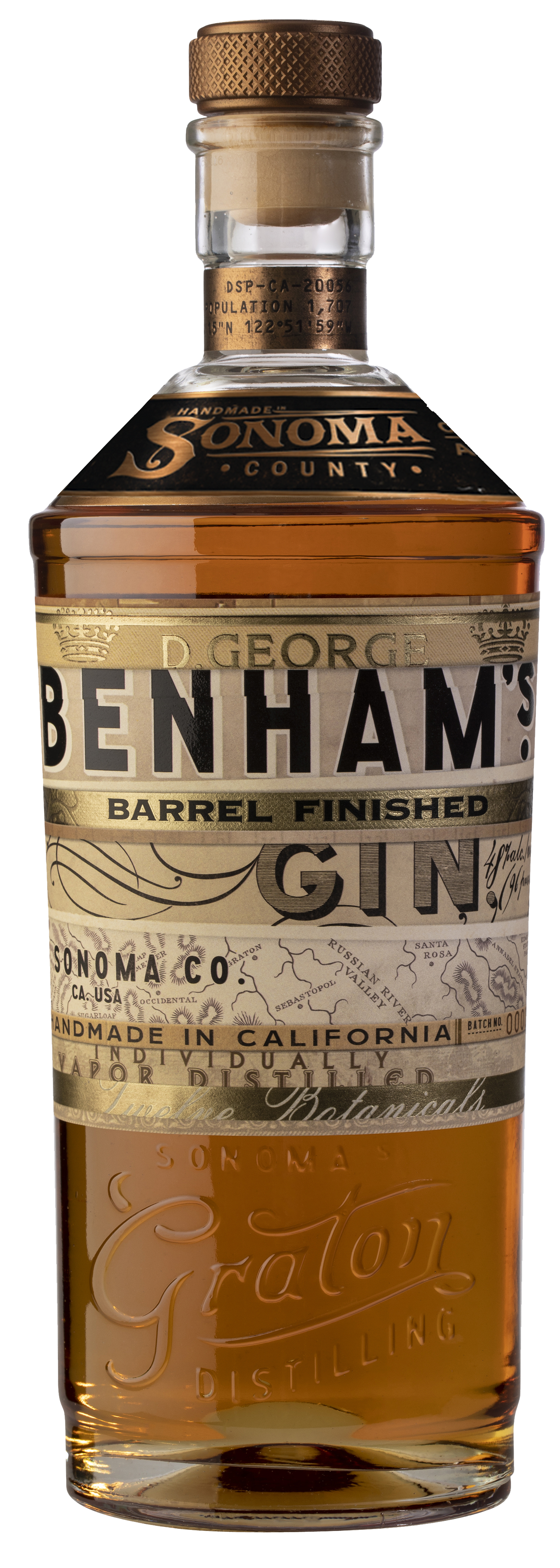 Buy D George Benhams Gin Barrel Finish 750ML Online -Craft City