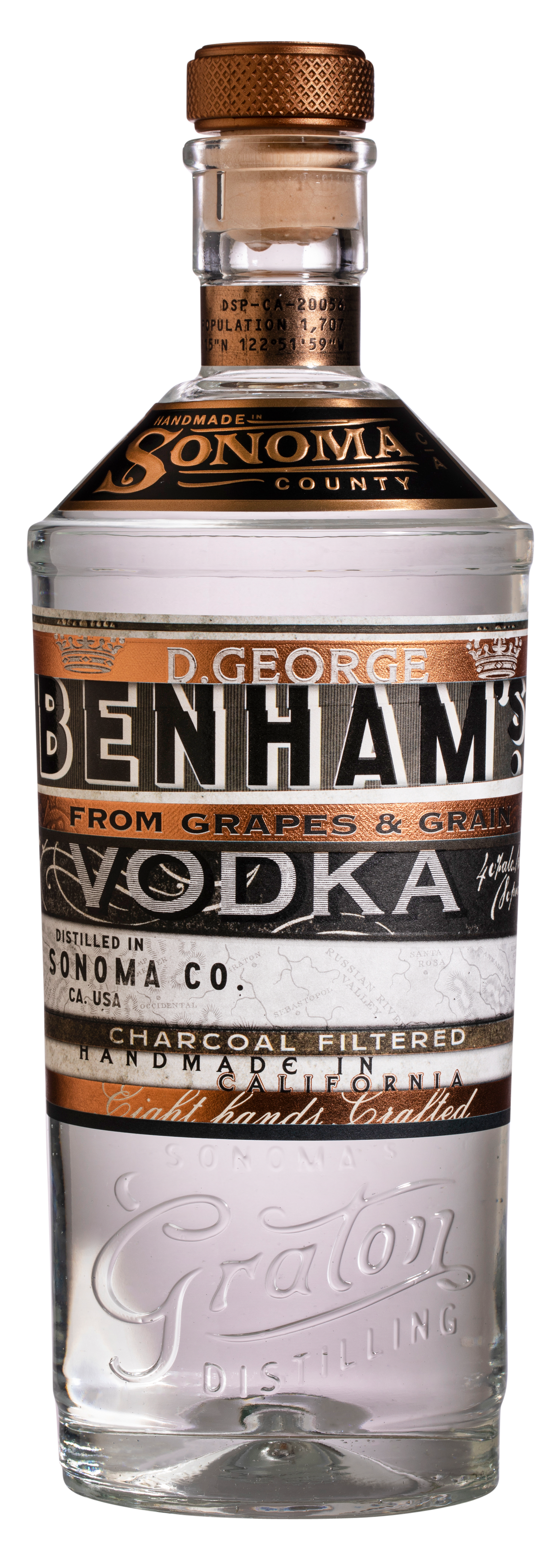 Buy D George Benhams Vodka Sonoma 750ML Online -Craft City