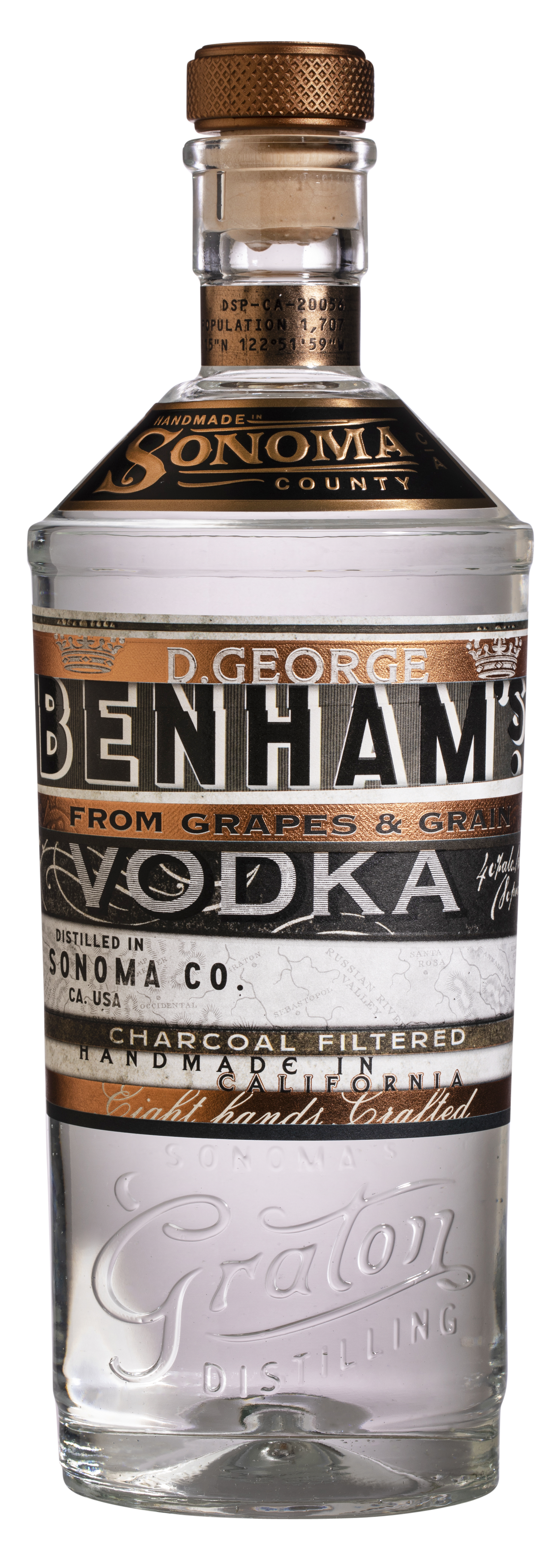 Buy D George Benhams Vodka Sonoma 750ML Online -Craft City