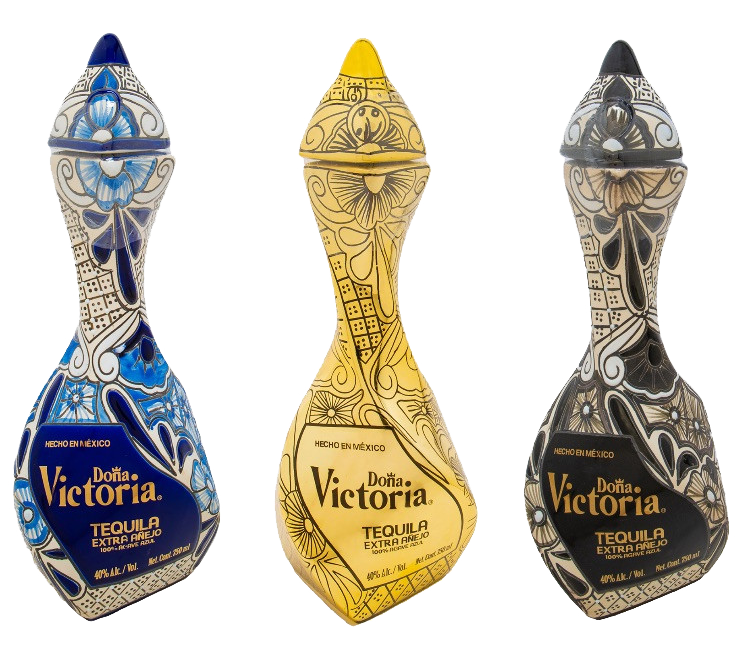 Dona Victoria Tequila Extra Añejo Variety 3pk Bundle