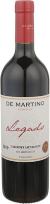 Buy De Martino Cabernet Sauvignon Legado Reserva Maipo Valley 2019 750ML Online -Craft City
