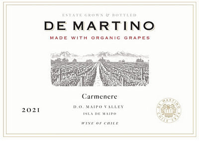 Buy De Martino Carmenere Estate Maipo Valley 2022 750ML Online -Craft City