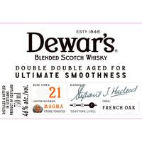 Buy Dewarôs 21 Year Old Stone Toasted French Oak Cask Online -Craft City