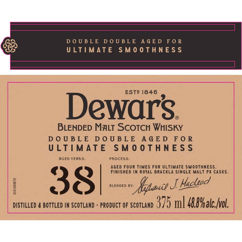 Buy Dewar's Double Double 38 Year Old 375ml Online -Craft City