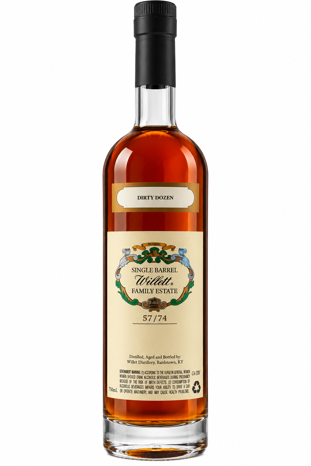 Willett Family Estate Rye 12 Year 'Dirty Dozen' Barrel #2520