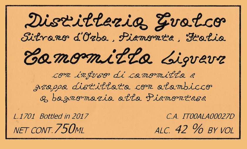 Buy Distilleria Gualco Camomilla [Chamomile Liqueur] Online -Craft City