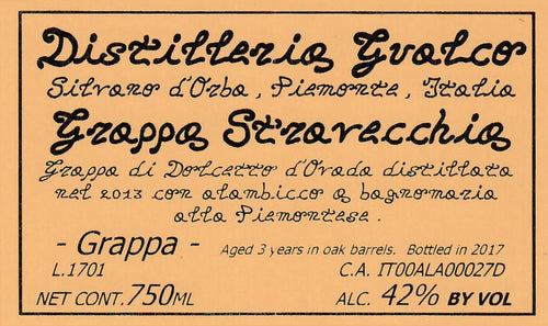 Buy Distilleria Gualco Grappa Stravecchia Online -Craft City