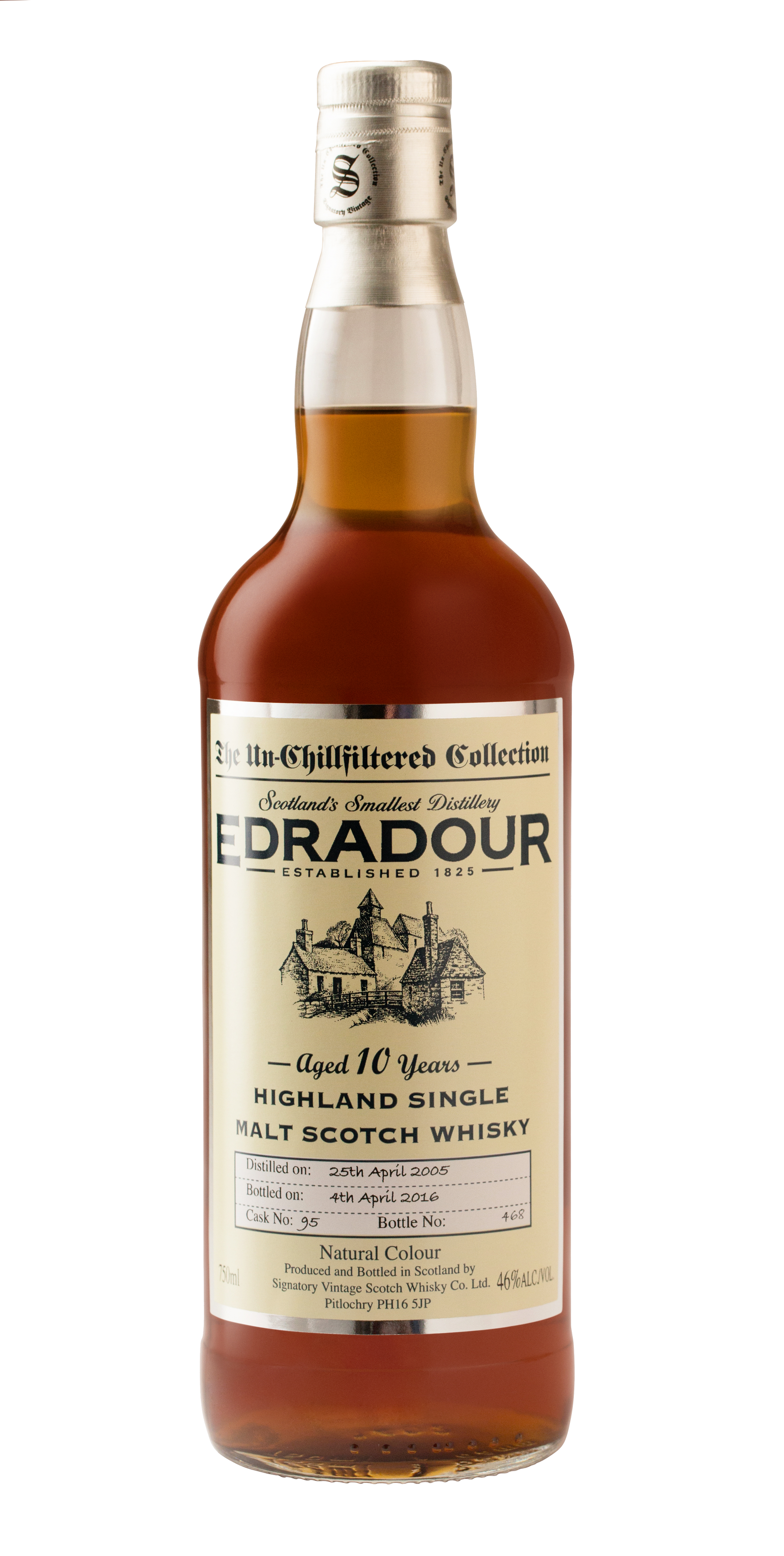 Buy Edradour Scotch Unchill 10YR 92 700ML Online -Craft City