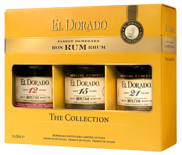 Buy El Dorado Rum Gift Pack Collection [3 x 375ml 1 ea: 12yr 15yr 21yr] Online -Craft City
