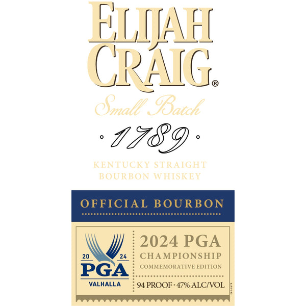 Elijah Craig 2024 PGA Championship Commemorative Edition 750ml