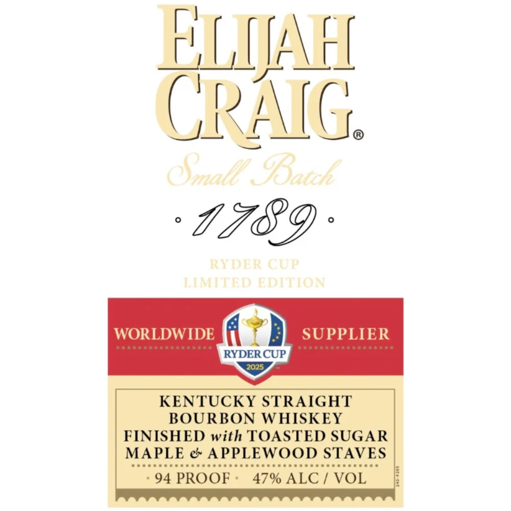 Buy Elijah Craig Ryder Cup 2025 Edition Bourbon Online -Craft City