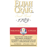 Buy Elijah Craig Ryder Cup 2025 Edition Bourbon Online -Craft City