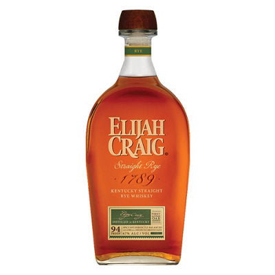Buy Elijah Craig Straight Rye Whiskey 94 1L Online -Craft City