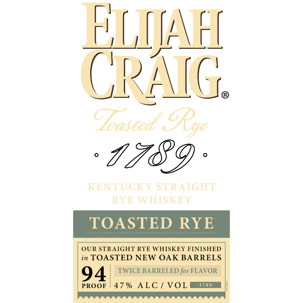 Buy Elijah Craig Toasted Rye Whiskey Online -Craft City