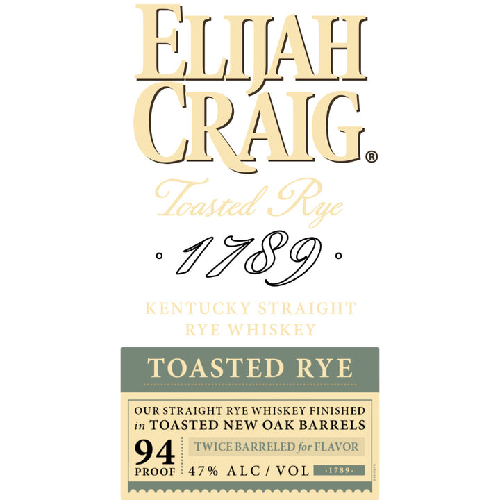 Buy Elijah Craig Toasted Rye Whiskey Online -Craft City