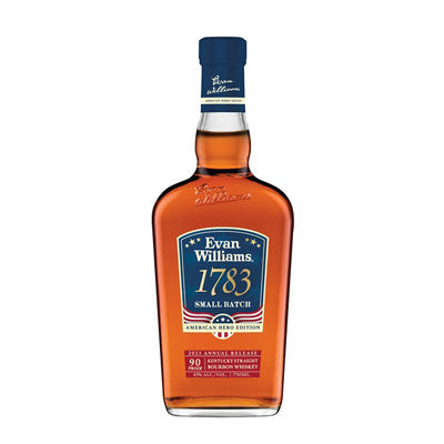 Buy Evan Williams Straight Bourbon 1783 Small Batch American Hero Edition 6 Yr 90 750ML Online -Craft City