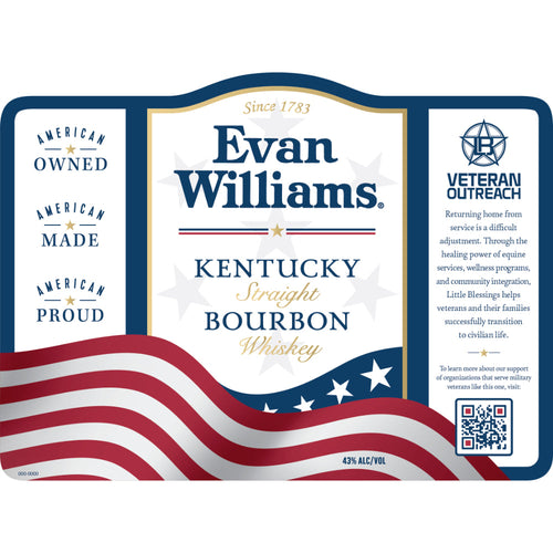 Buy Evan Williams Veteran Outreach Straight Bourbon Online -Craft City
