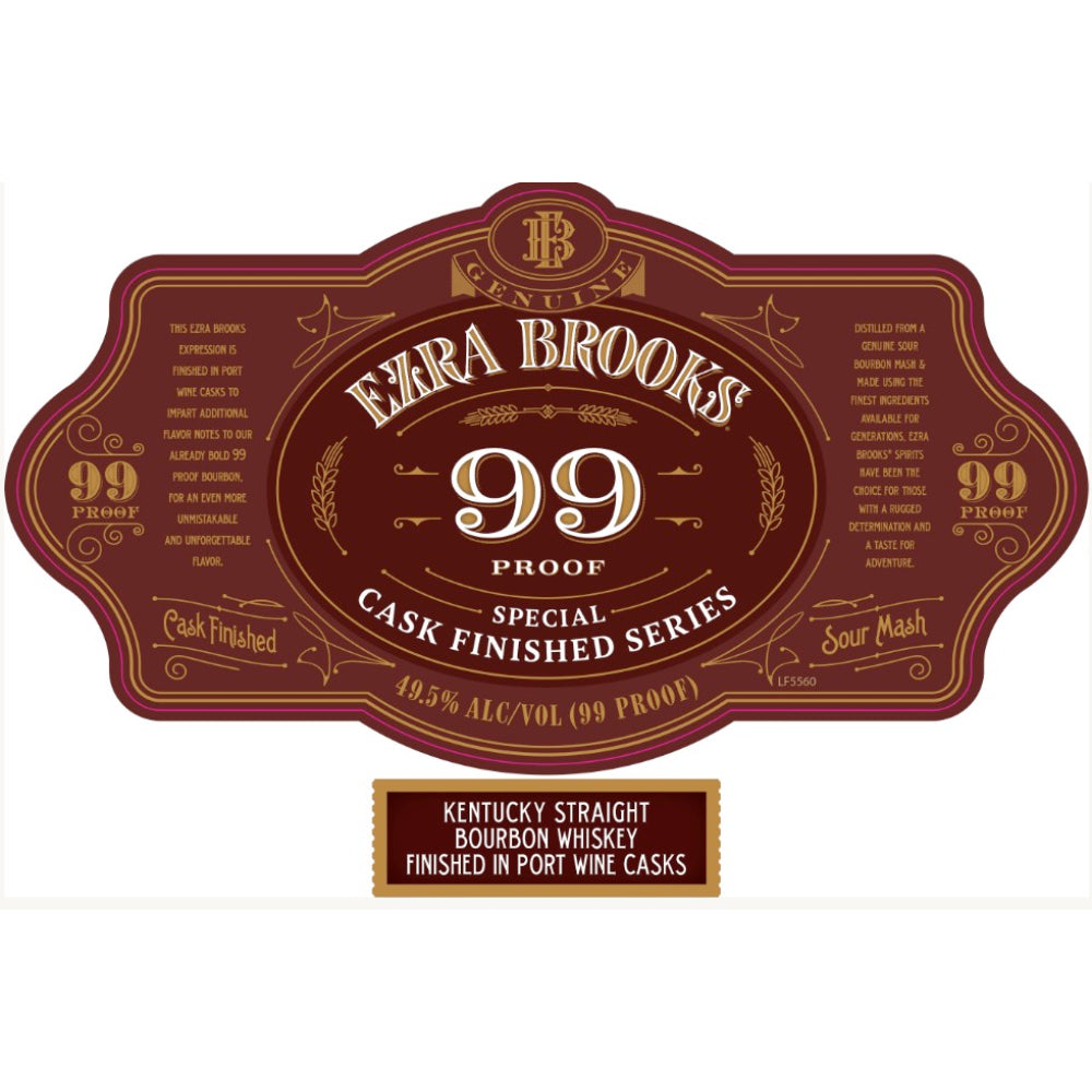 Buy Ezra Brooks 99 Proof Bourbon Finished in Port Wine Casks Online -Craft City