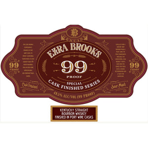 Buy Ezra Brooks 99 Proof Bourbon Finished in Port Wine Casks Online -Craft City