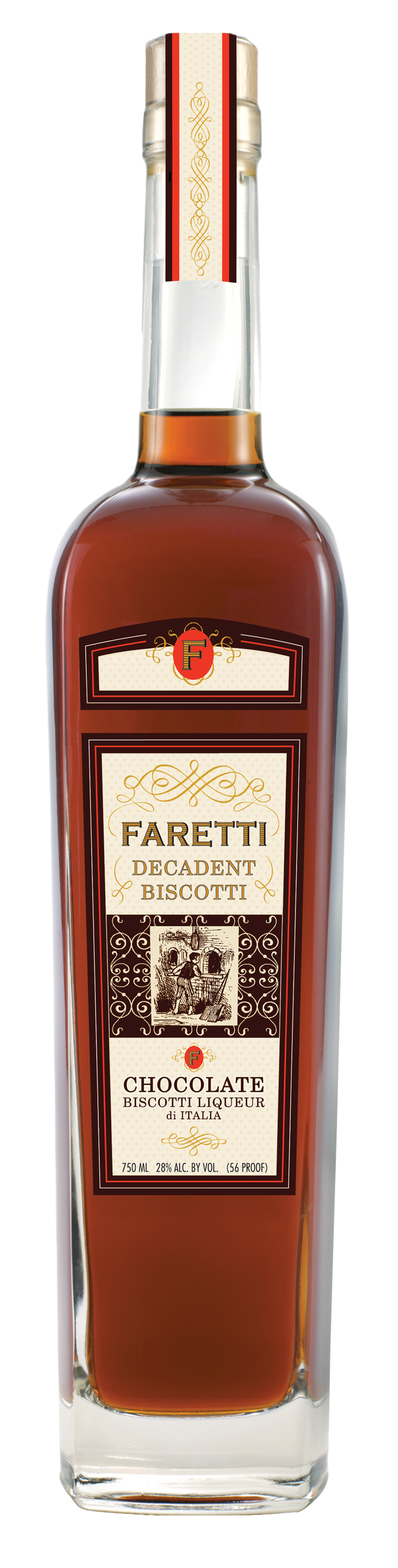 Buy Faretti Chocolate Biscotti Liqueur 750ML Online -Craft City