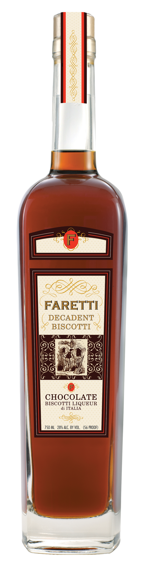 Buy Faretti Chocolate Biscotti Liqueur 750ML Online -Craft City