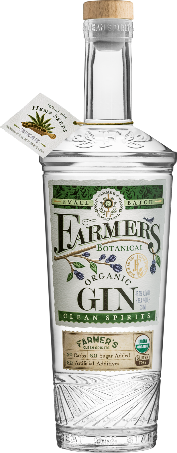Buy Farmers Gin Organic 93 750ML Online -Craft City