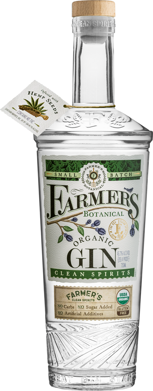 Buy Farmers Gin Organic 93 750ML Online -Craft City
