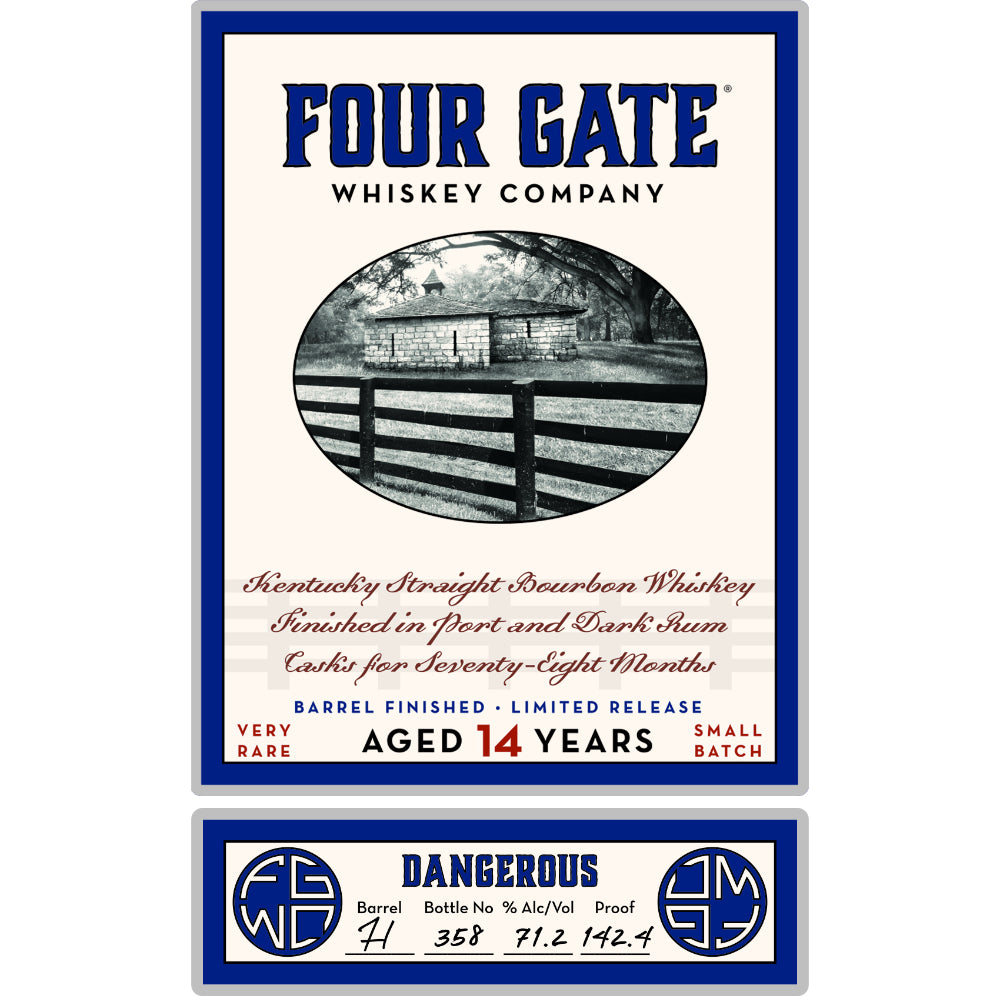 Buy Four Gate Dangerous 14 Year Old Bourbon Online -Craft City