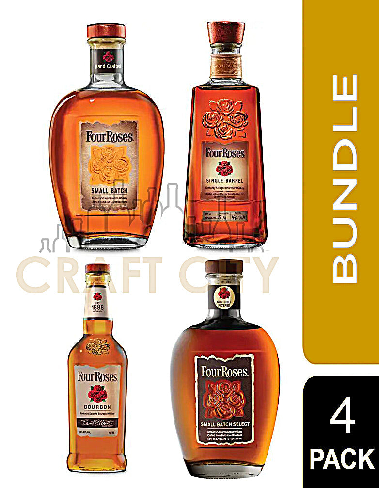 Buy Four Roses Whiskey 4pk Bundle Online -Craft City