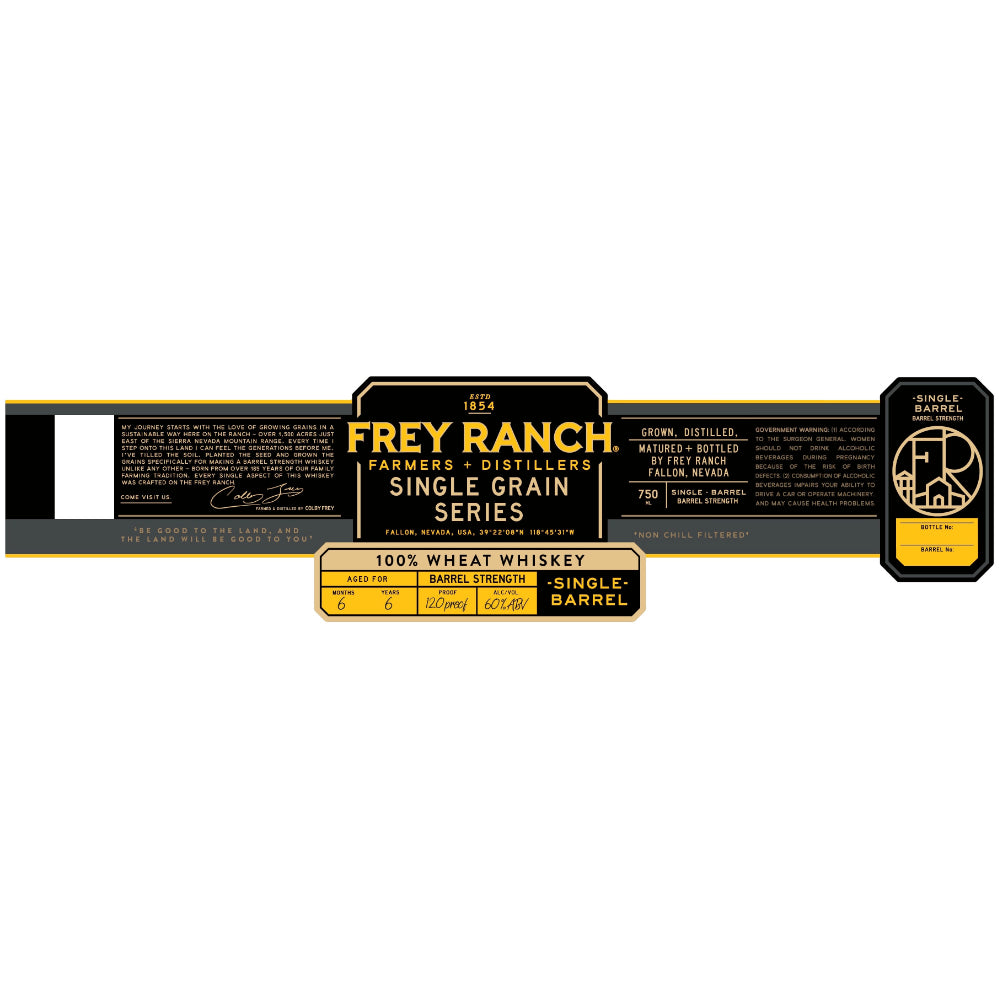 Buy Frey Ranch Single Grain Series Single Barrel Wheat Whiskey Online -Craft City