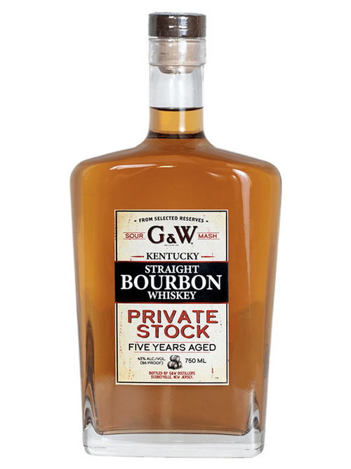 Buy G&W Private Stock 5 Years Aged Kentucky Straight Bourbon Whiskey Online -Craft City