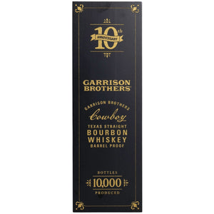 Buy Garrison Brothers 10th Anniversary Edition Cowboy Bourbon Online -Craft City