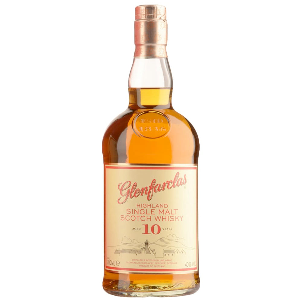 Buy Glenfarclas 10 Years Aged Highland Single Malt Scotch Whisky Online -Craft City