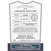 Buy Gordon & MacPhail 2002 Linkwood 22 Year Old Connoisseurs Choice Online -Craft City