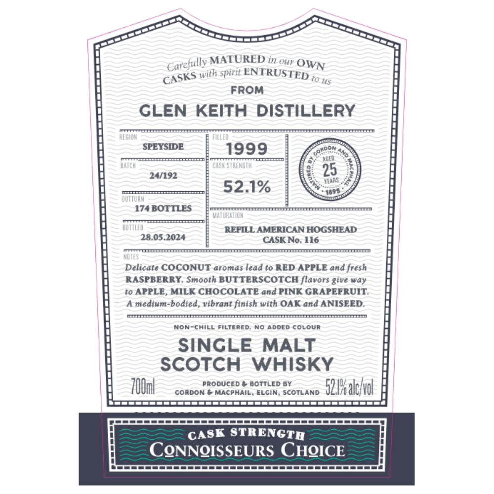 Buy Gordon & Macphail 1999 Glen Keith 25 Year Old Online -Craft City