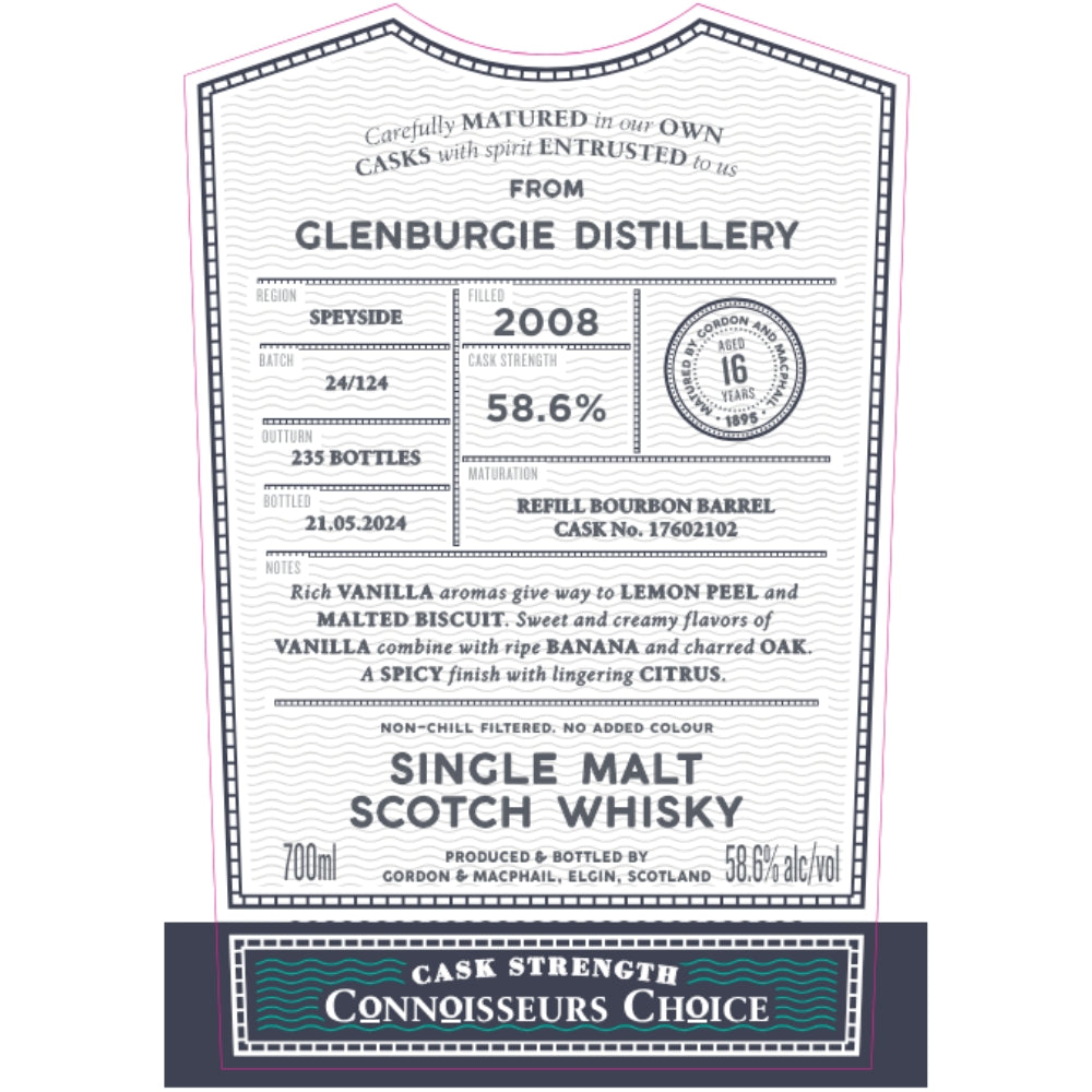 Buy Gordon & Macphail 2008 Glenburgie 16 Year Old Online -Craft City