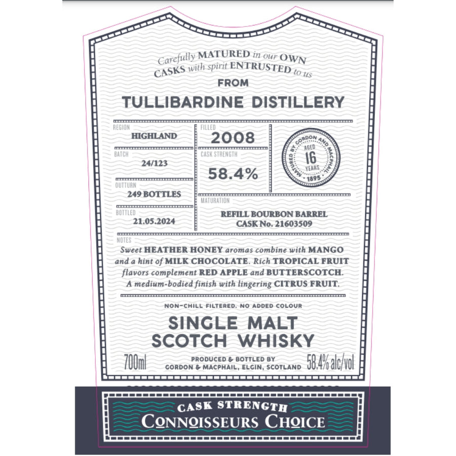 Buy Gordon & Macphail 2009 Tullibardine 16 Year Old Online -Craft City